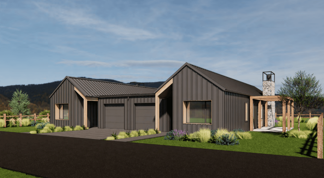 Floorplan for 2 Bed South Entry Duplex
